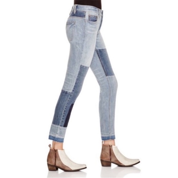 Free People Jax Patched Skinny Jeans Size 26 - Picture 2 of 12